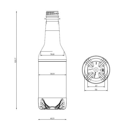 <h4>Bottle Liquor 375ml<br><small>Neck size: 28mm / Screw type: 1881</small></h4> preview image 0