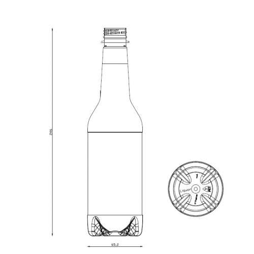 <h4>Bottle Liquor 500ml<br><small>Neck size: 28mm / Screw type: 1881</small></h4> preview image 0