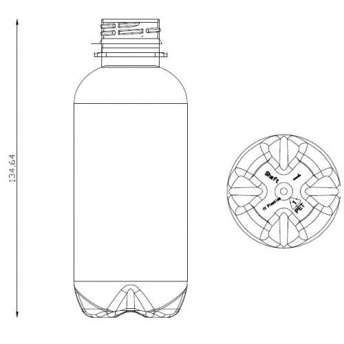 <h4>Bottle Shaft 200ml<br><small>Neck size: 28mm / Screw type: 1881</small></h4> preview image 0