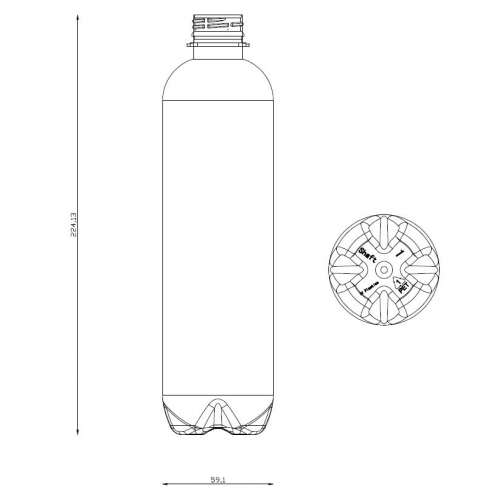 <h4>Bottle Shaft 500ml<br><small>Neck size: 28mm / Screw type: 1881</small></h4> preview image 0