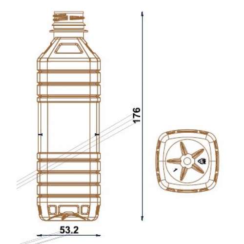 <h4>Bottle Square 330ml<br><small>Neck size: 28mm / Screw type: 1881</small></h4> preview image 0